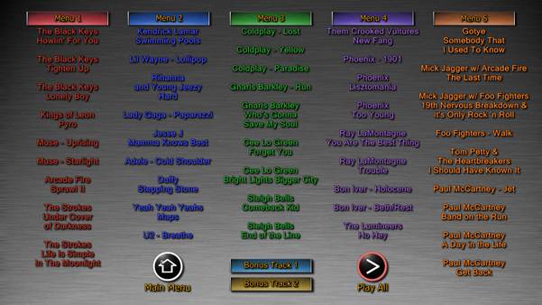 Music Volume 9 Root Menu